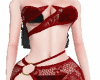 BOA Lacy Red Boho Bikini