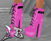 JB Pink Tied Boots