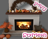 Fall Fireplace