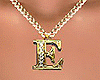 E Letter Necklace (gold)