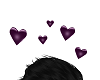 Purple Floating Hearts