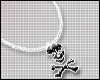 [R] Black Skull Necklace
