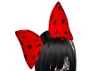 [LULU] Red polka dot bow