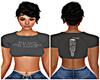 Gray Sage Crop Tee