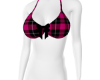 Pink Plaid Bra Top