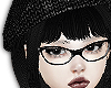 C. Black + beret
