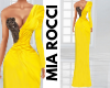 Yellow Satin Gown