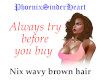 Nix wavy brown hair