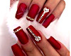 Fusia Red Nails