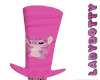 angel top hat giant pink