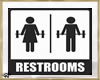 ~H~Restroom Sign