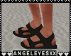 [A] (M) Bk Beach Sandals