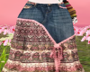 upcycled denim skirt