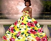 Diamond Ball Gown Yellow