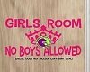 "Girls Room" sign
