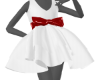 {W} white dress bow