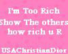 Ur too rich