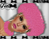 Pink Fur Plaid Hat