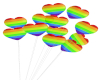 Rainbow Heart  Balloons