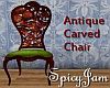 Antique Carved Chair Grn