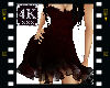 4K Dark Red Short Dress