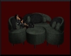 12p blk leather couch