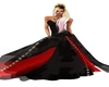 F-Red & Black Gown