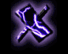 purple letter X