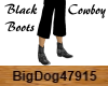 [BD] Black Cowboy Boots