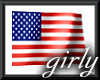 July USA flag sticker