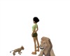 kool lion and baby