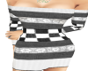 blk wht gry sweater dres