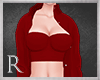 R. Red Boyfriend Blouse