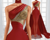 Red & Gold Pageant Gown