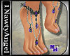 (1NA) Purple Sil Anklet