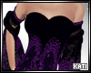Black Purple Lace Dress