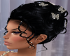 Black Hair Butterflies