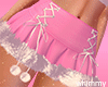 Pink Christmas Fur Skirt