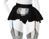 F} black maid skirt