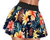 Floral Pleated Skirt