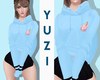 â¾ tea hoodie blue