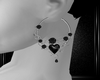 black love earrings
