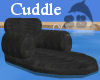 Black cuddle lounger