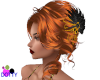 Red raven jeweled hair