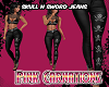Skull N Sword Jeans