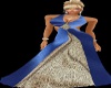 ^i^ Blue and gold gown