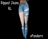 Ripped Blue Jeans RL