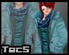 [TecS] Teal Scarf Jacket