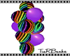 Rainbow & Purple Balloon