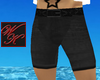 {WK}black jean shorts